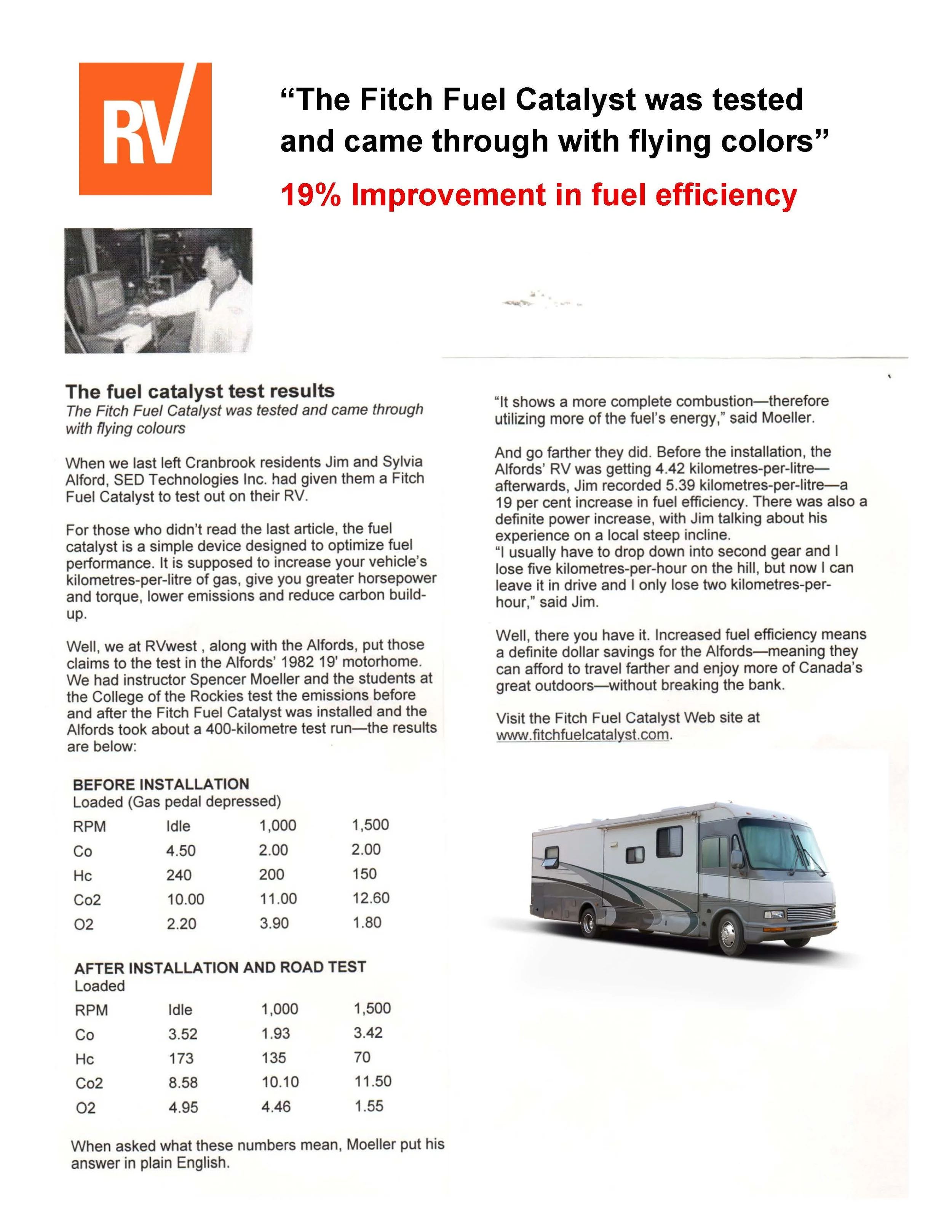 Recreational Vehicles — Fitch Fuel Catalyst